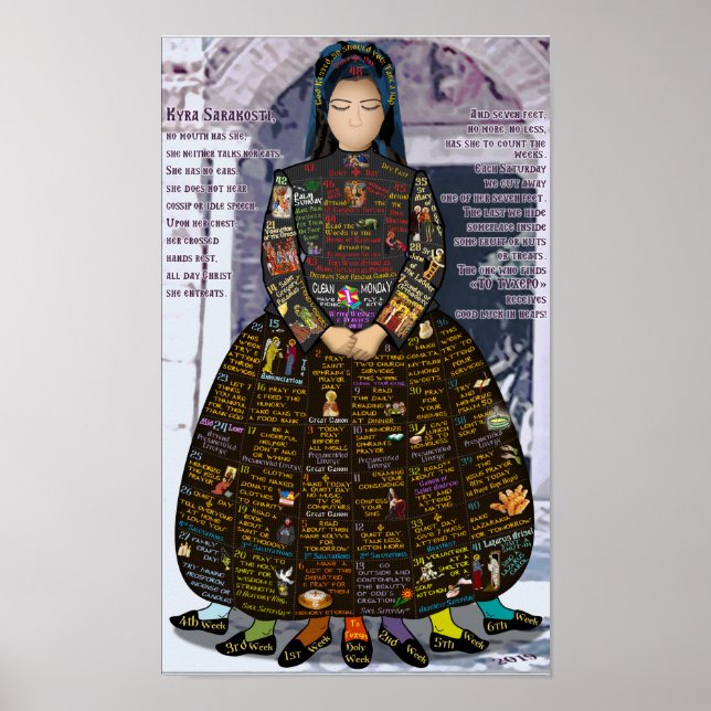 Kyra Sarakosti Kalenderposter 2019 Poster (Vorne)