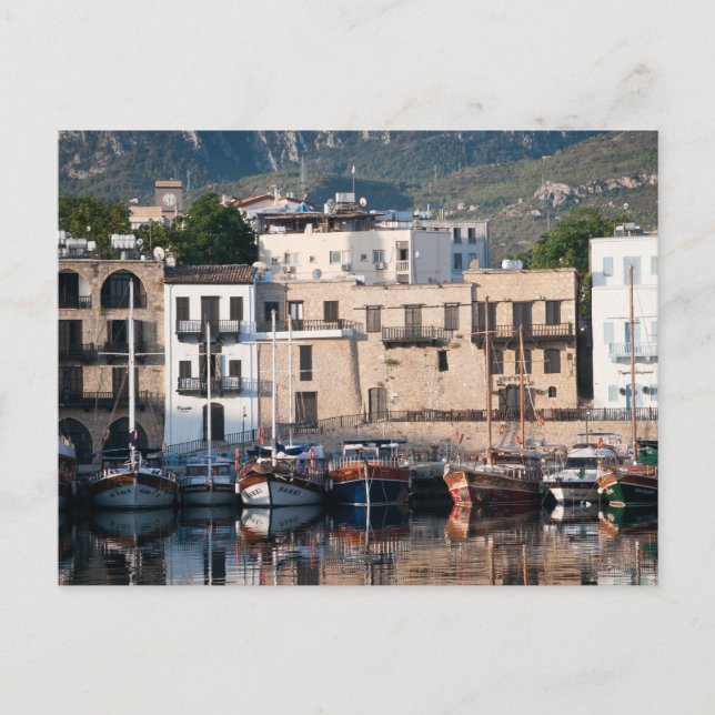 Kyrenia Old Harbour Northern Cyprus Postkarte (Vorderseite)