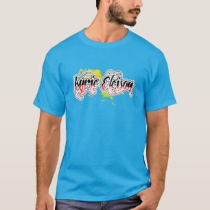 Kyrie Eleison Religious Phrase Stylized Text T-Shirt
