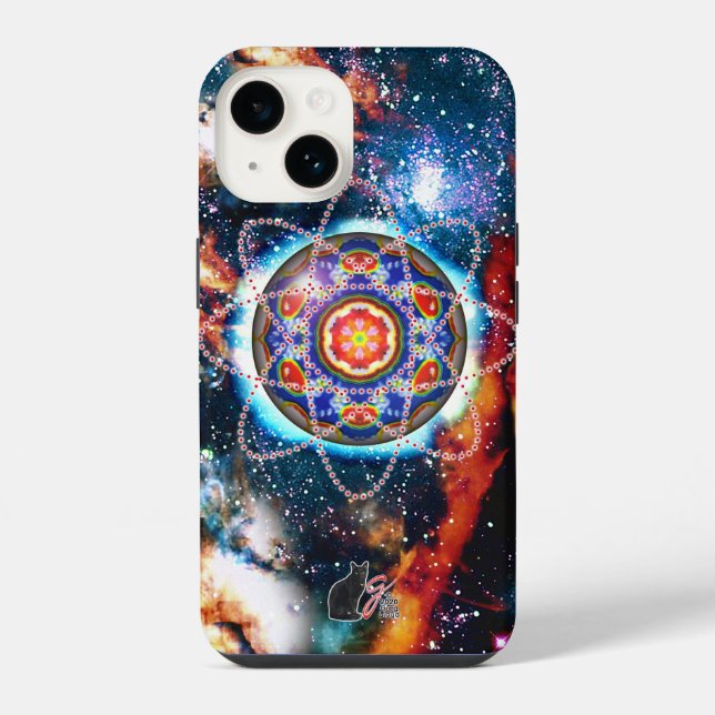 Kyron Orbz iPhone 14 Hülle (Rückseite)
