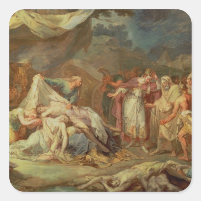 Kyros der Große Quadratischer Aufkleber (Vorderseite)