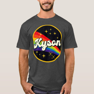 Kyson Rainbow in Space Vintag Style T-Shirt