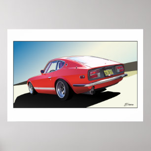 Kyusha Kai Datsun 240z Plakat