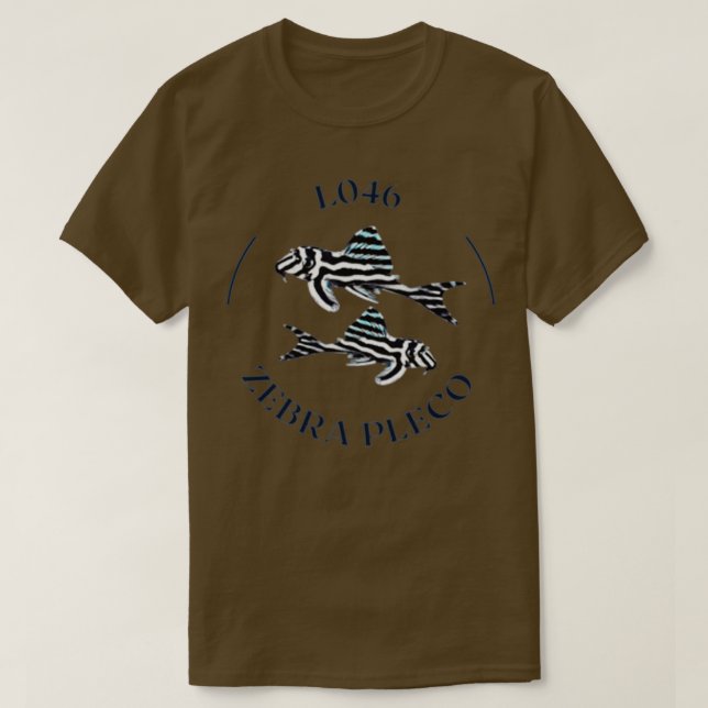 L046 Zebra Pleco 4 T-Shirt (Design vorne)