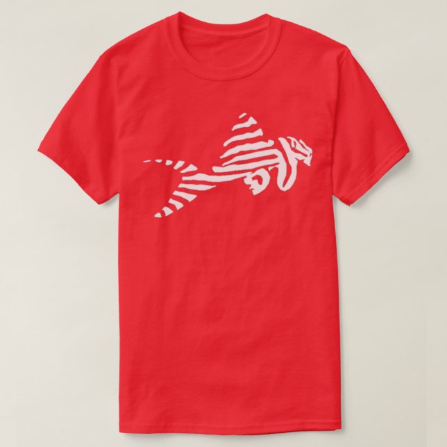 L046 Zebra Pleco T-Shirt (Design vorne)