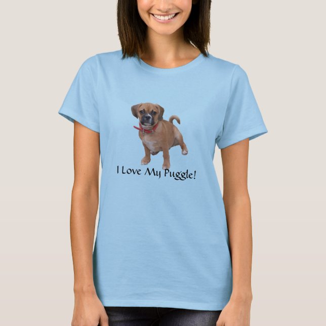l1, ich Liebe mein Puggle! T-Shirt (Vorderseite)