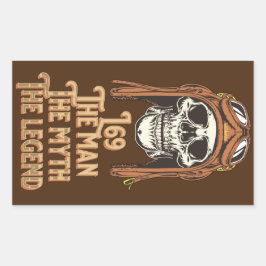 L69 DER MANN DER MYTH DER LEGEND RECHTECKIGER AUFKLEBER