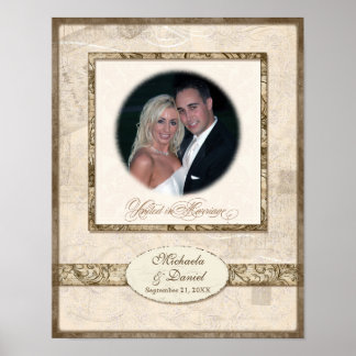 L743 11x14 Hochzeitsgeschenk Personalisiert w Foto Poster