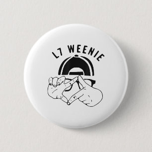 L7 Würstchen Funny Youth Kids Boys Baseball _1 Button
