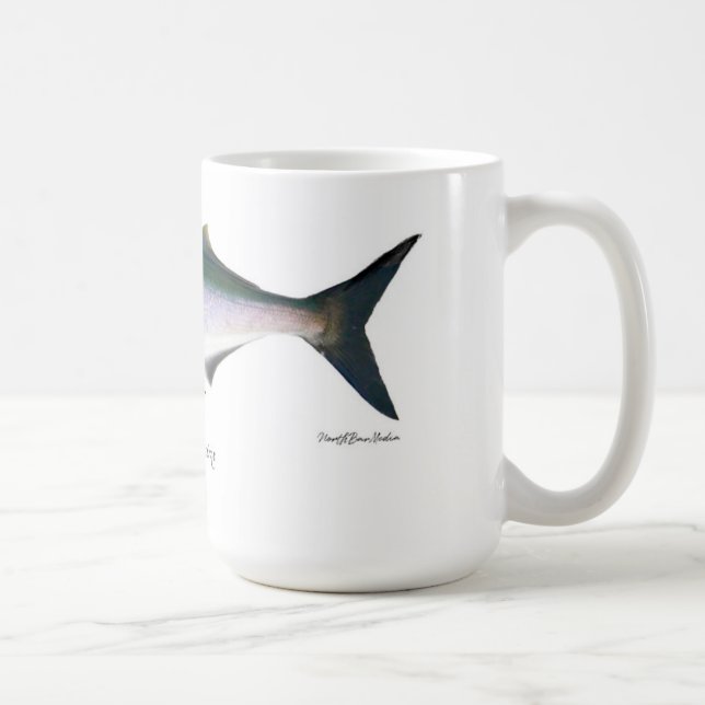 L 15 oz de Mug de café de poisson rouge (Droite)