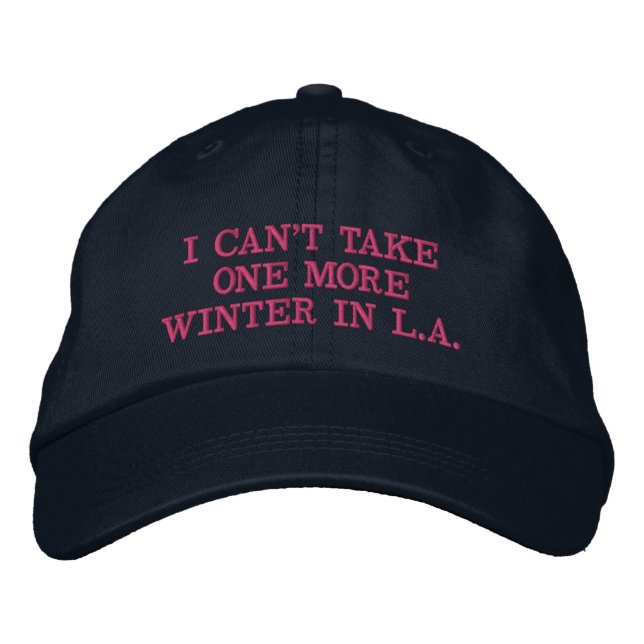 L.A. Casquette de baseball d'hiver (Devant)