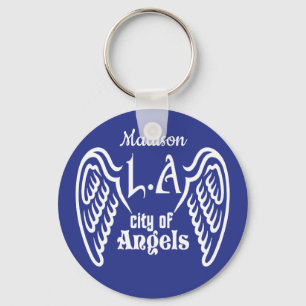 L.A. Flügel individuelle Name- und Farbschlüsselke Schlüsselanhänger