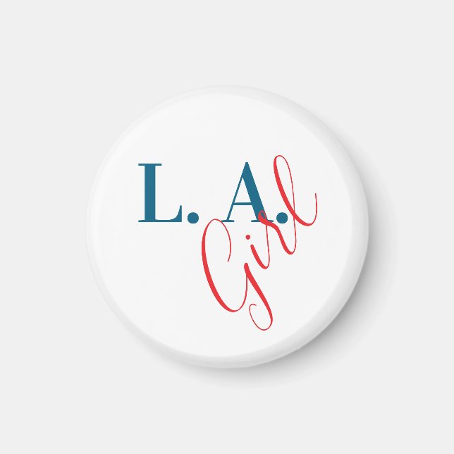 L. A. Girl Los Angeles Modern Minimalist Plain Magnet (Vorne)
