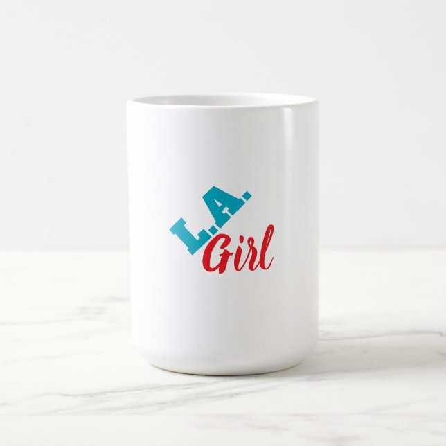 L.A. Mädchen Los Angeles Kalifornien modernes Mini Kaffeetasse (Mittel)