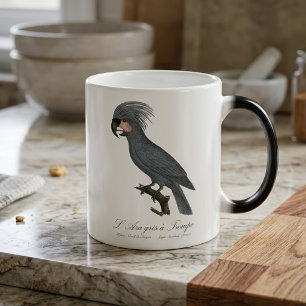 L’Ara gris à Trompe / Gray Palm Cockatoo Verwandlungstasse