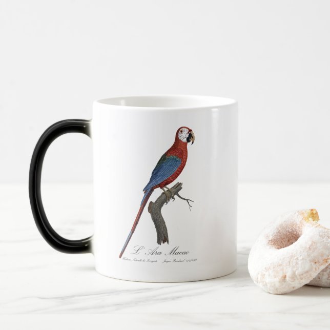 L' Ara Macao / Rot und Grün Verwandlungstasse (Mit Donut)