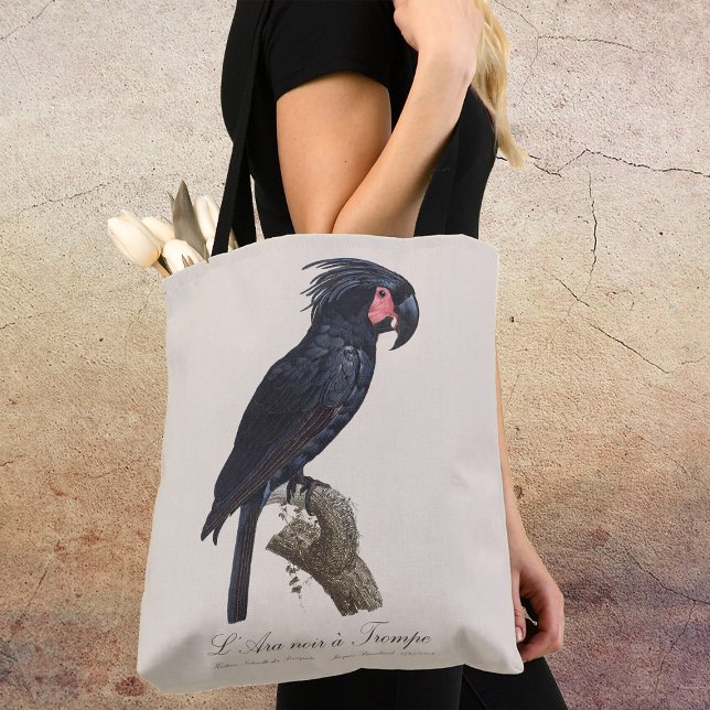 L' Ara Noir a Trompe / Palm Cockatoo Tasche (L' Ara Noir a Trompe / Palm Cockatoo. Tote Bag)