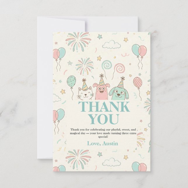 L DANKESKARTE (Vorderseite)