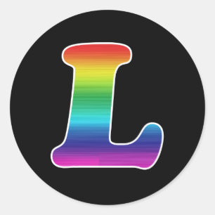 L FÜR DEN LESBIAN-STREIT RUNDER AUFKLEBER