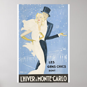 L’Hiver a Monte-Carlo - 1937 Klassische Sammlung Poster