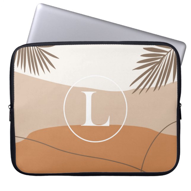 L - Initial Monogram Letter L Abstract Design Laptopschutzhülle (Vorderseite)