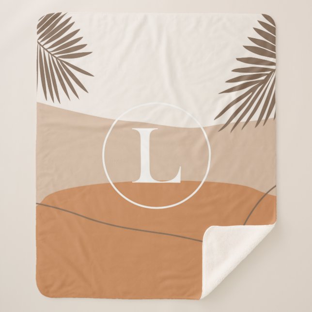 L - Initial Monogram Letter L Abstract Design Sherpadecke (Vorderseite)