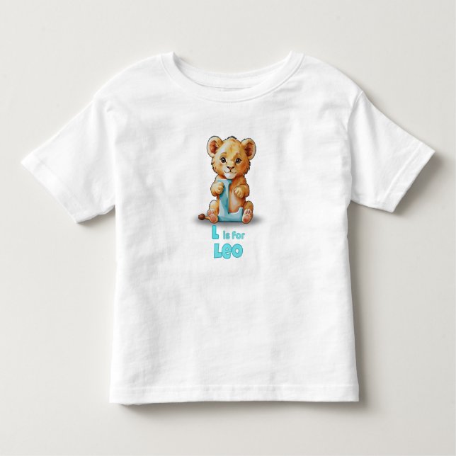 L is for Leo - Custom Toddler T-Shirt (Devant)