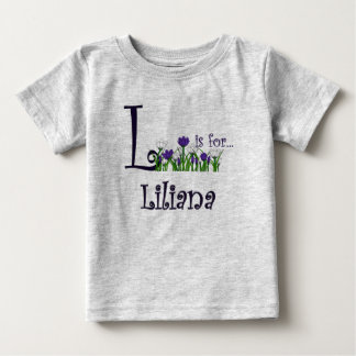 L is for Liliana Niedlich Spring Flowers T - Shirt
