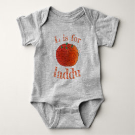 L ist für Laddu Laddoo Avinsh Indian Sweet Food Baby Strampler
