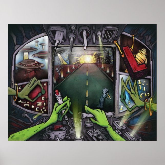 L ist für Landeplatz Poster (Vorne)