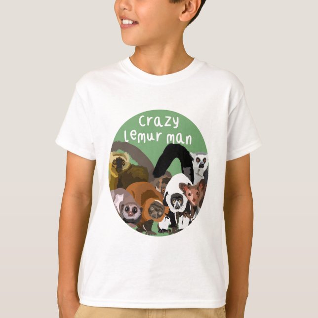 L ist für Lemur Man T-Shirt (Vorderseite)