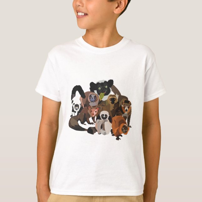 L ist für Lemur T-Shirt (Vorderseite)