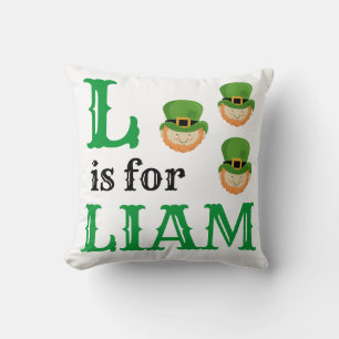L ist für Liam baby Kissen