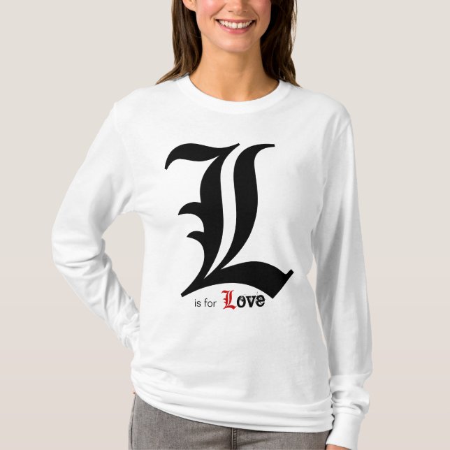 L ist für Liebe T-Shirt (Vorderseite)