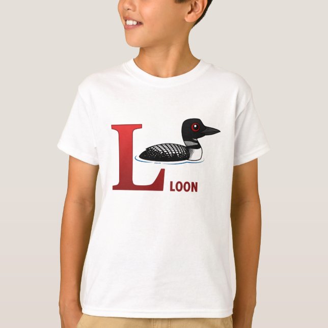 L ist für Loon T-Shirt (Vorderseite)