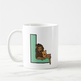 L ist für... personalisierten Schlamm Kaffeetasse