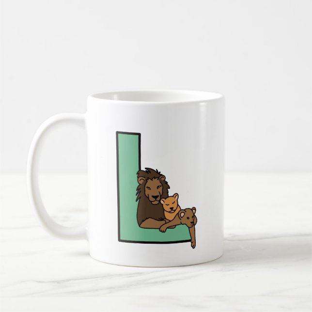 L ist für... personalisierten Schlamm Kaffeetasse (Links)