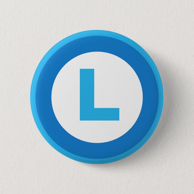 L ist für Verlierer Button (Vorderseite)