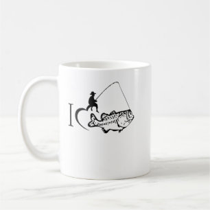 l Liebe Angelfreund lustig angeln Kaffeetasse