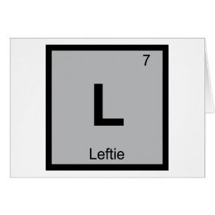 L - Linkshänder Chemie Periodensystem-Symbol