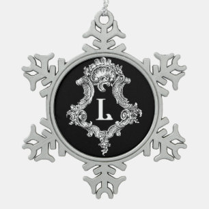 L Monogramm Anfangsbuchstabe Ornament