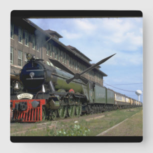 L&N 4-6-2 mit "fliegendem Scotsman_Trains Quadratische Wanduhr