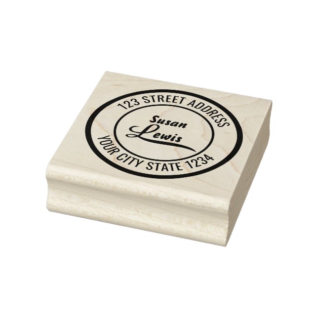 L Name oder Firma Gummistempel (Stempel)