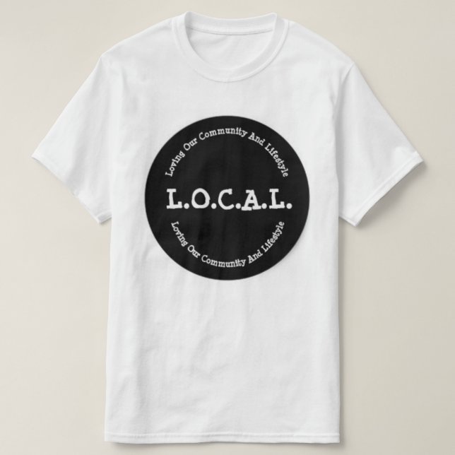 L.O.C.A.L. Le T-shirt des hommes classiques (Design devant)