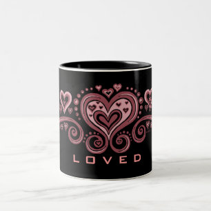L O V E D! ZWEIFARBIGE TASSE