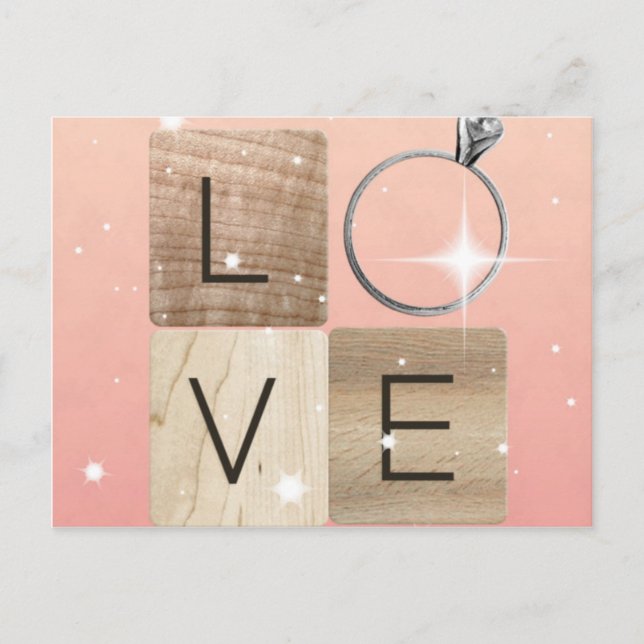 L-o-v-e Tiles Postkarte (Vorderseite)