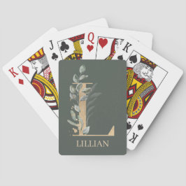 L Personalisierte Playing Cards für Monogramm Spielkarten