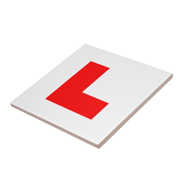 L-Plate Learner Driver / Bachelorette Hen Night Fliese (Seite)