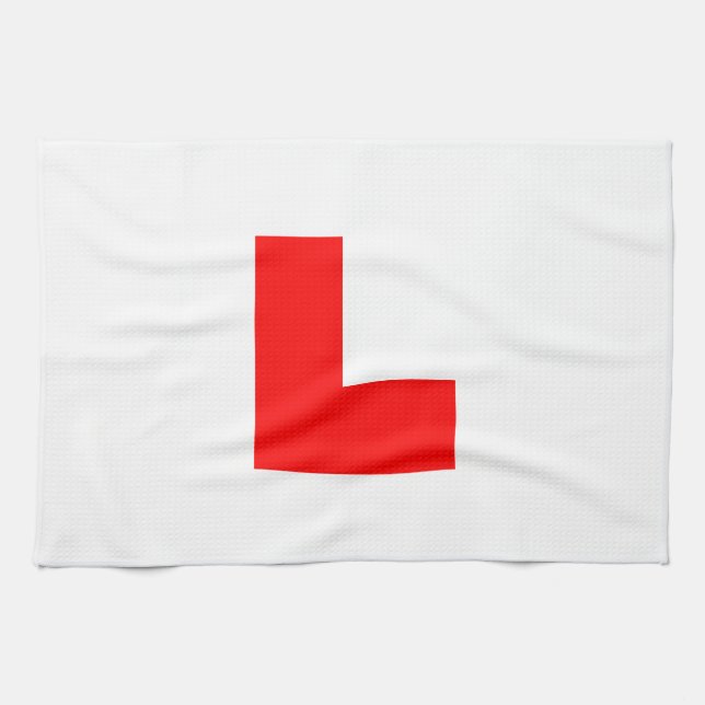 L-Plate Learner Driver / Bachelorette Hen Night Handtuch (Horizontal)