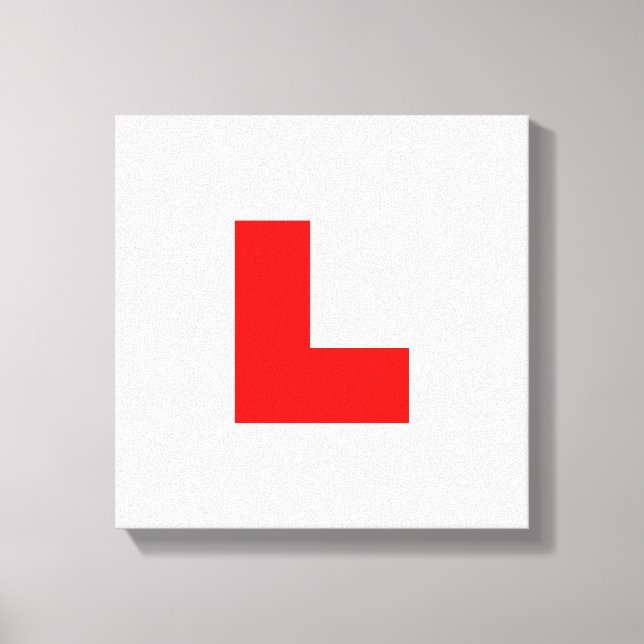 L-Plate Learner Driver / Bachelorette Hen Night Leinwanddruck (Vorderseite)